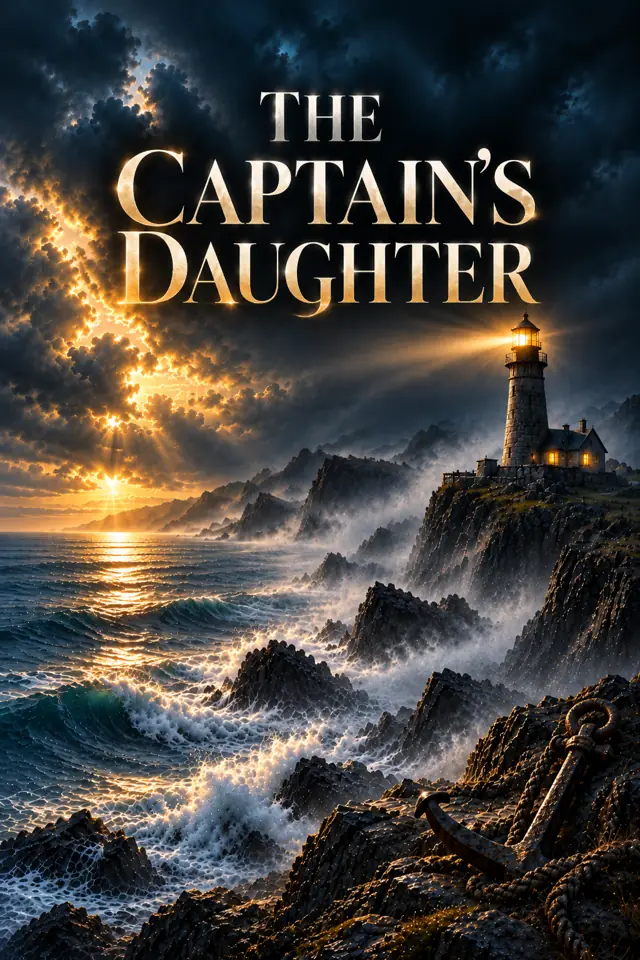 Cover artwork concept titled The Captain's Daughter