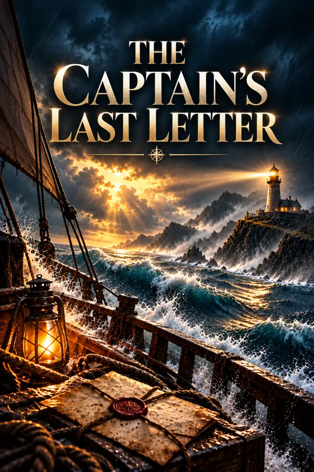 Cover artwork concept titled The Captain's Last Letter